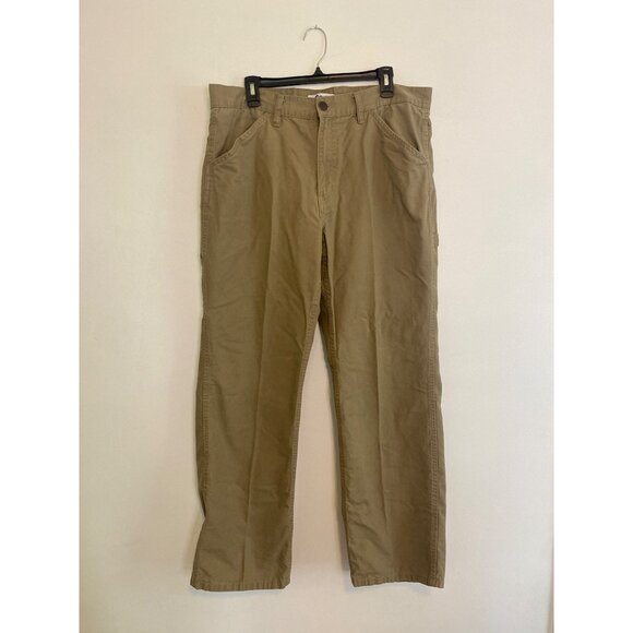 Men’s Blue Mountain Khaki Cargo Pants 36X32 100% Cotton Durable Casual Wear - Picture 1 of 5